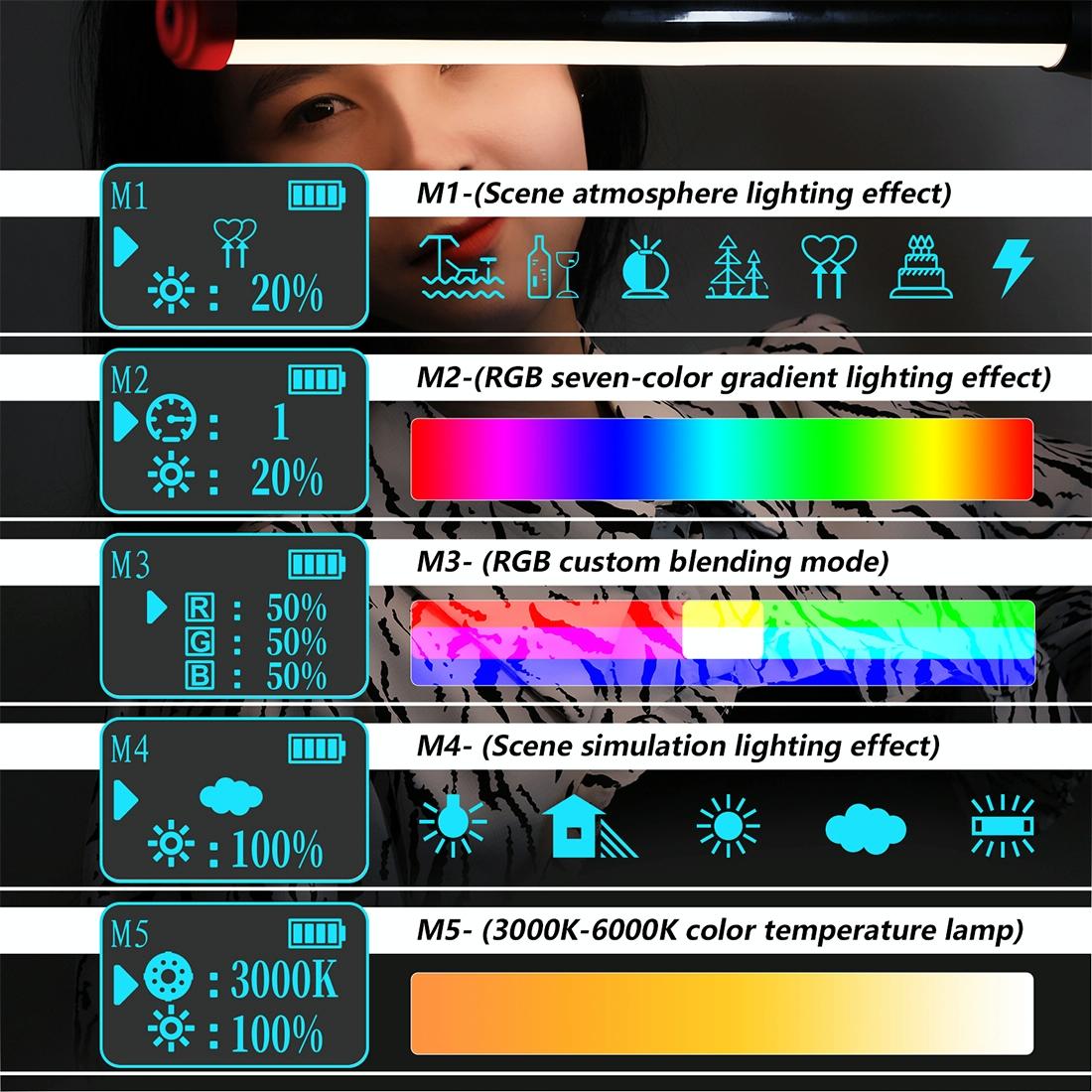 Waterproof Handheld Light Stick With Remote Control - 114 Leds-1964932154223890435
