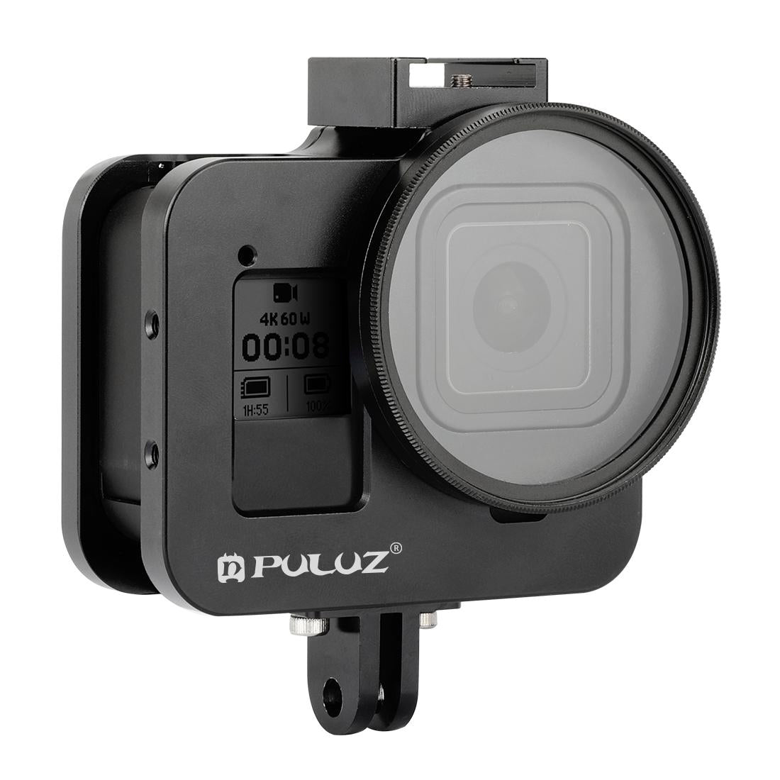 Aluminum Alloy Protective Cage With Insurance Frame And 52Mm Uv Lens For Gopro Hero8-1915196490440118273