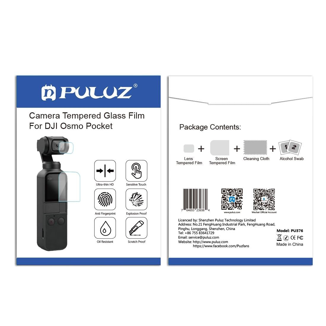 9H Tempered Glass Screen Protector For Dji Pocket Gimbal - 2.5D Hd-1915197517151211523