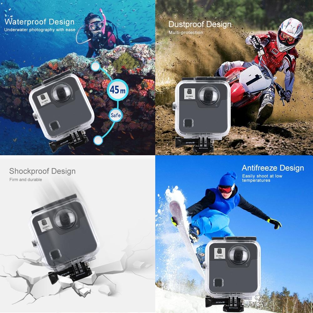 Waterproof Diving Case For Gopro Fusion - 45M Depth-1915198123974725638