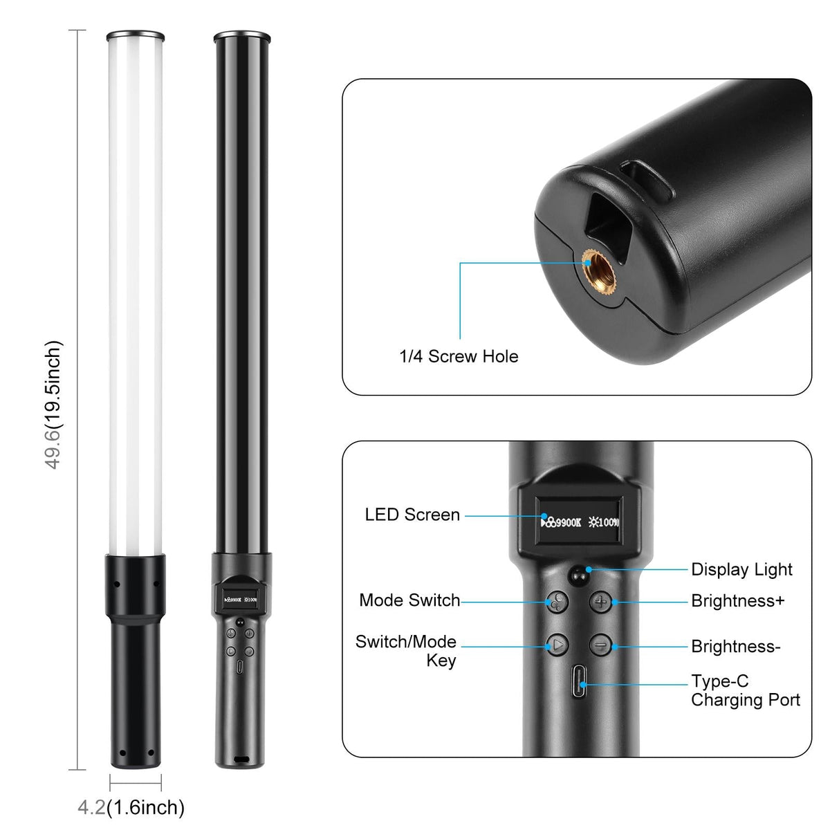 Handheld Rgb Fill Light With 144 Leds-1915197554375659521