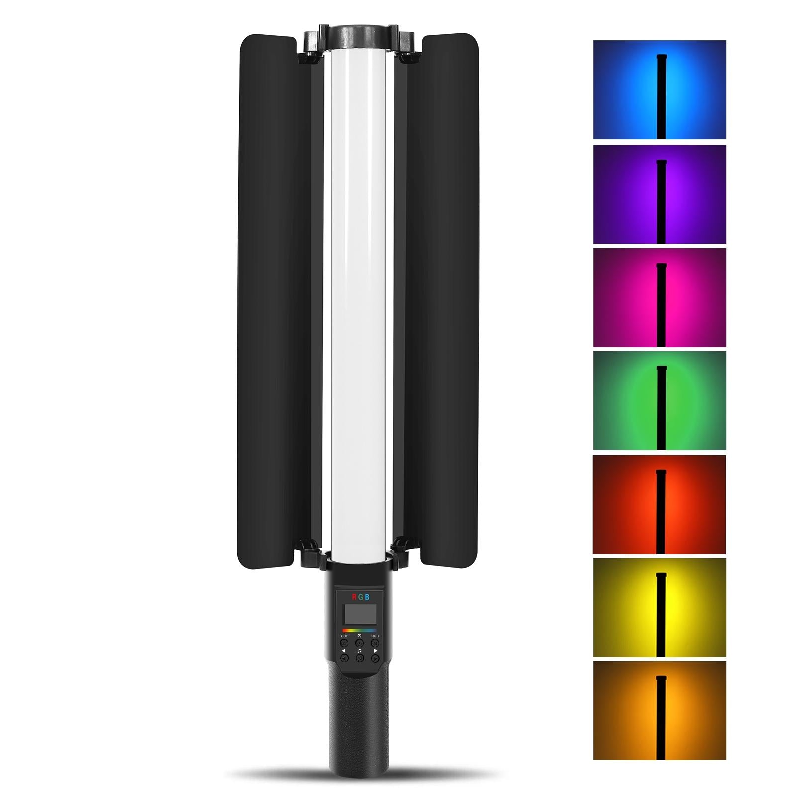 Rgb Handheld Stick Light With 190 Leds And Barndoor-1915197679827292160