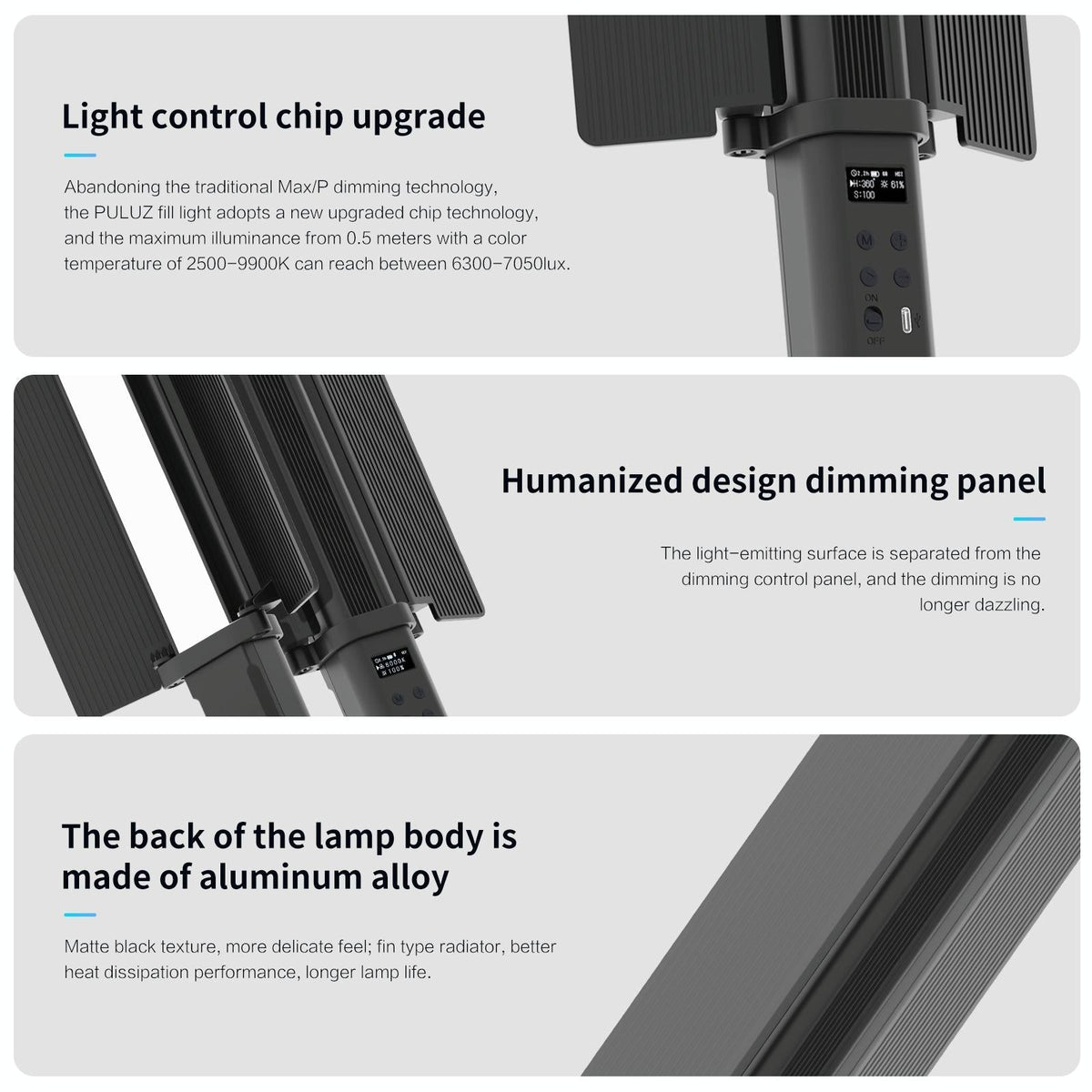 Rgb Handheld Stick Light With 72 Leds And Barndoor-1915197214246965250