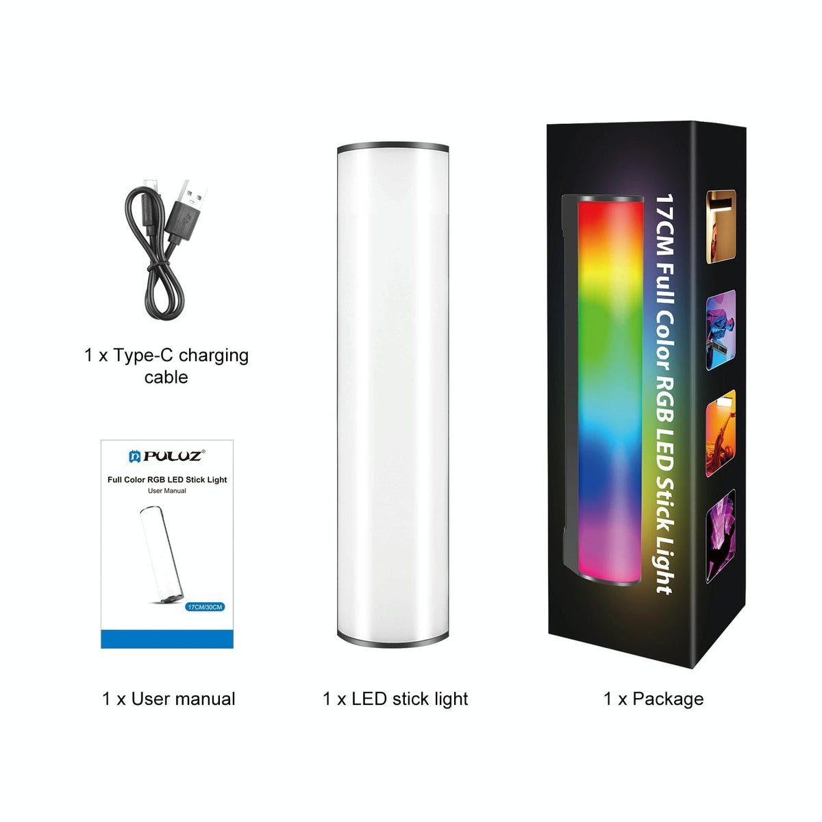 17Cm Handheld Rgb Magnetic Led Fill Light Stick - Full Colour-1915197300792233986