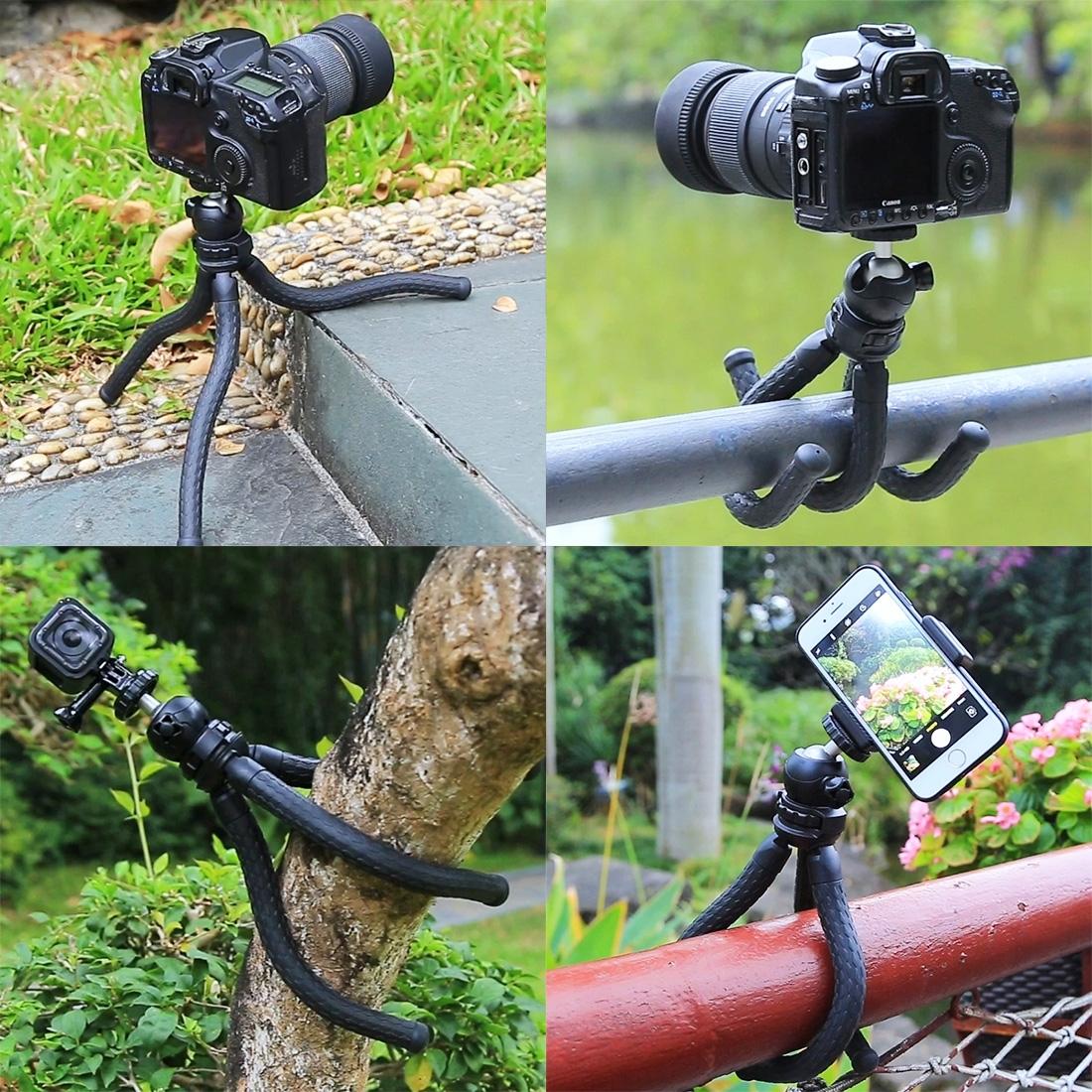 Flexible Mini Octopus Tripod With Ball Head For Slr Cameras Gopro And Cellphones - 30Cmx5Cm-1915197489636577282