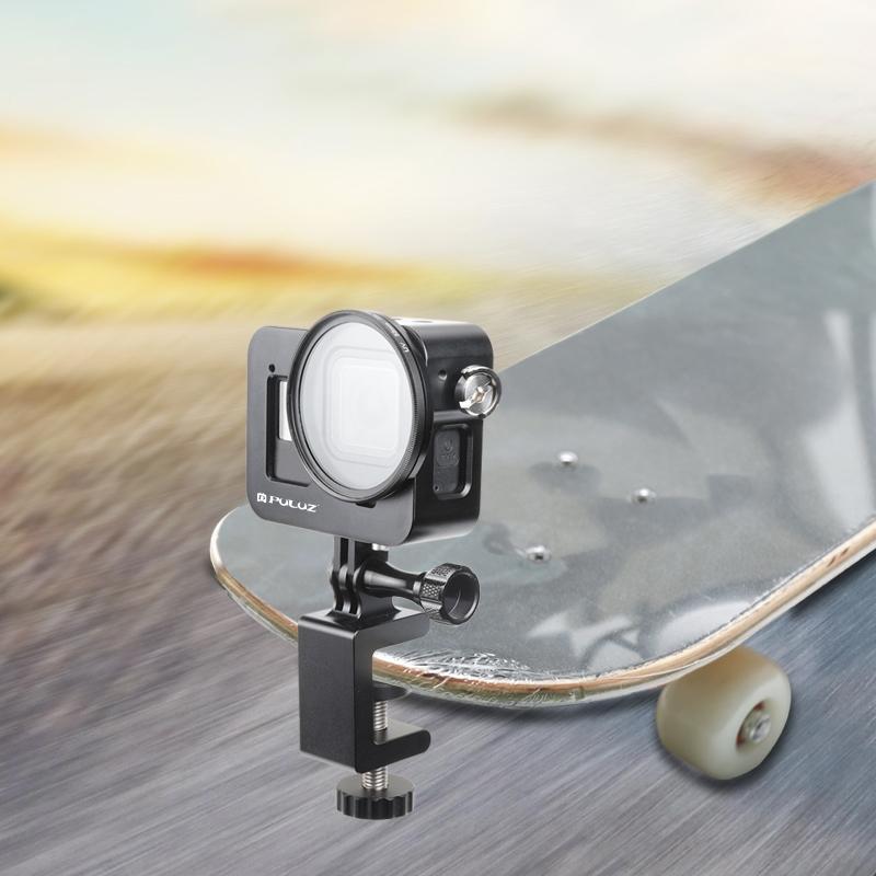 Aluminum Protective Cage With 52Mm Uv Lens For Gopro Hero8-1915196505392812033