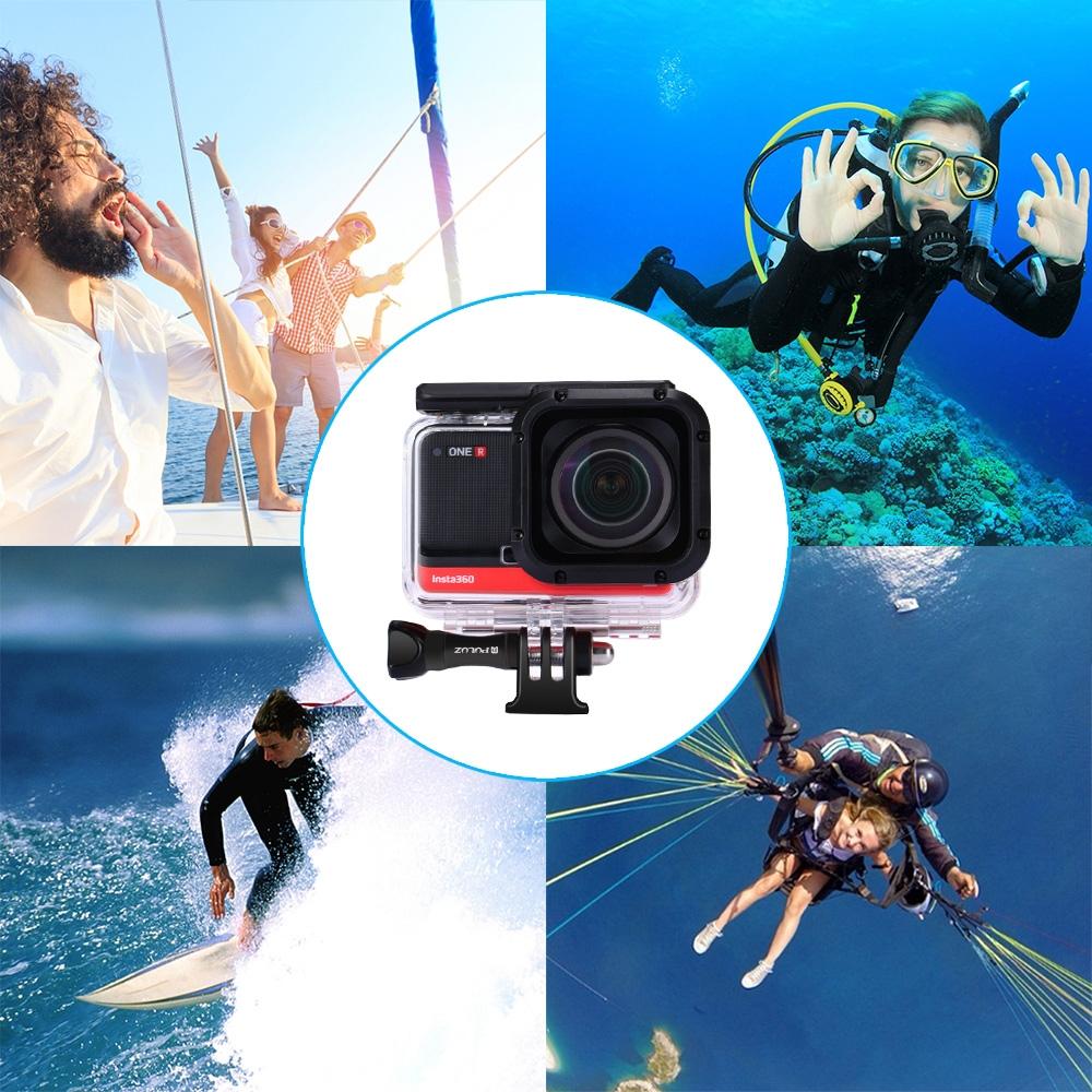 60M Waterproof Diving Case For Insta360 One R 1.0 Inch Edition-1922443400188137478