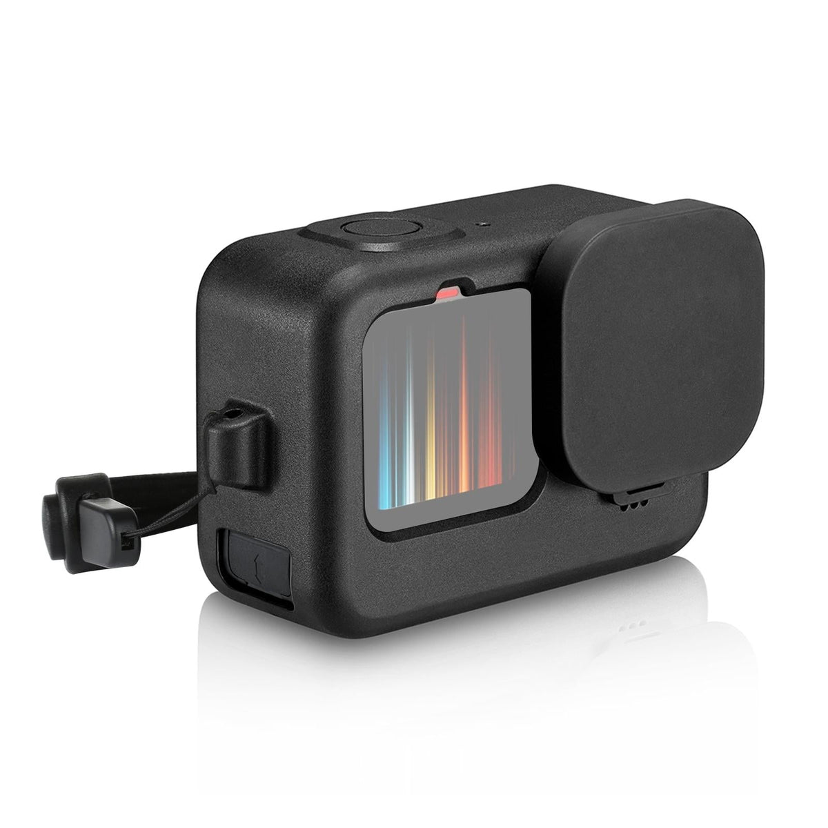 Silicone Protective Case With Wrist Strap And Lens Cover For Gopro Hero12-1915196676176482304