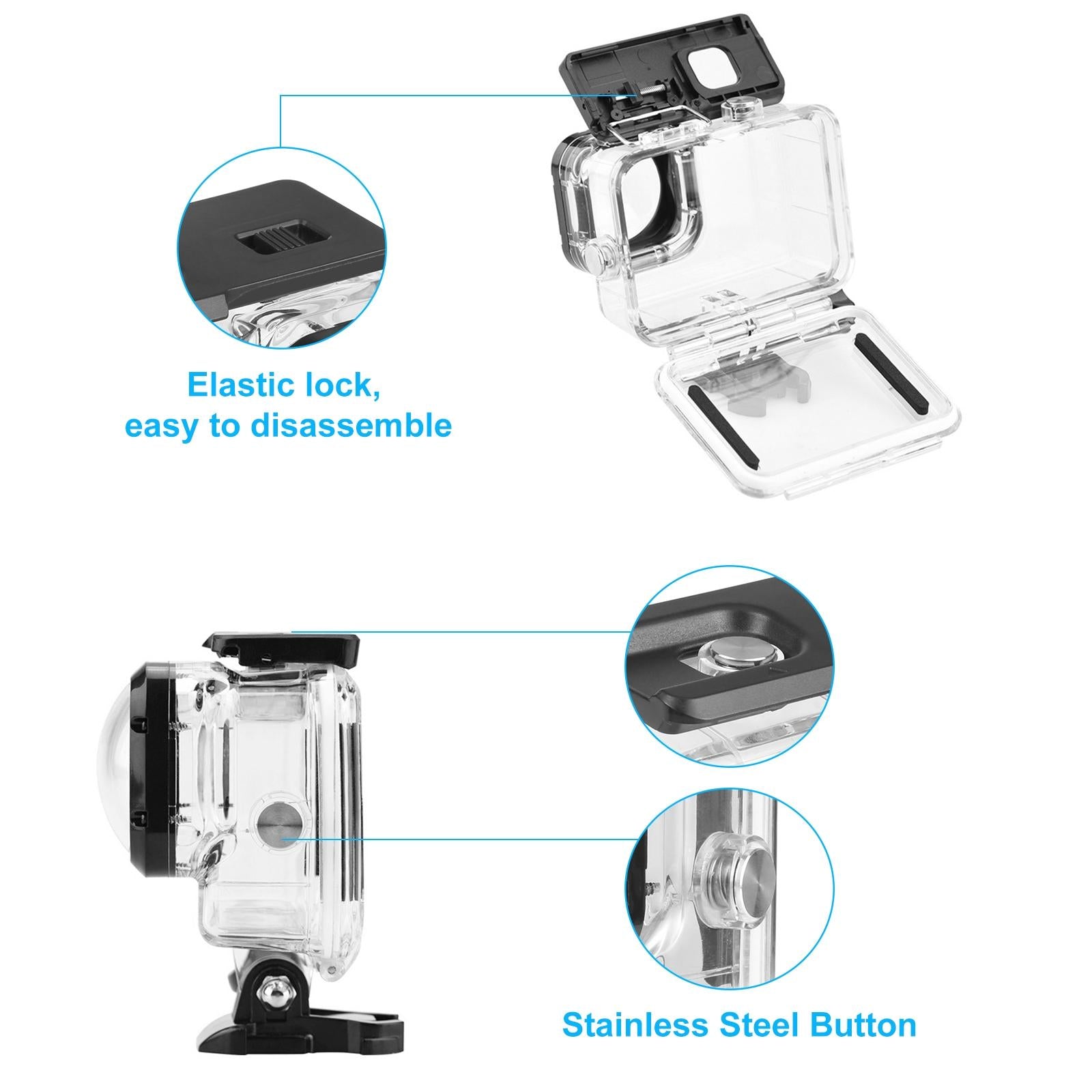 Waterproof Housing Case For Gopro Hero12 With Mount And Screw-1915196608866291713