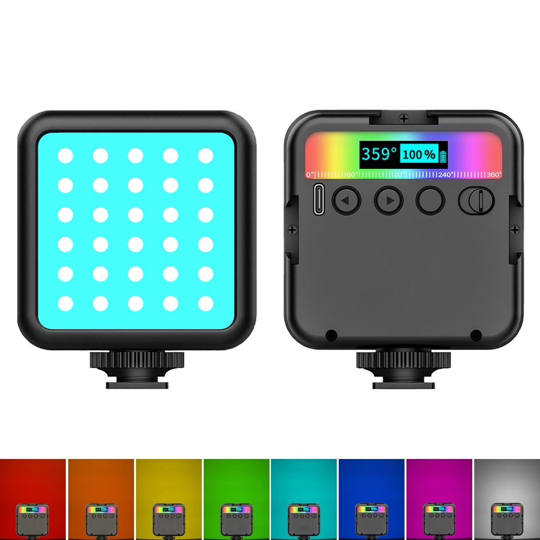 Handheld Camera Led Light - Full Colour Beauty Fill - Black-1915196680081379328