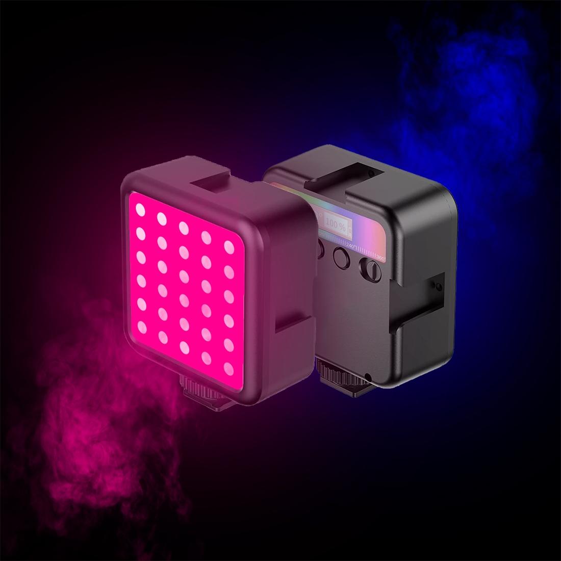 Handheld Camera Led Light - Full Colour Beauty Fill - Black-1915196680081379335