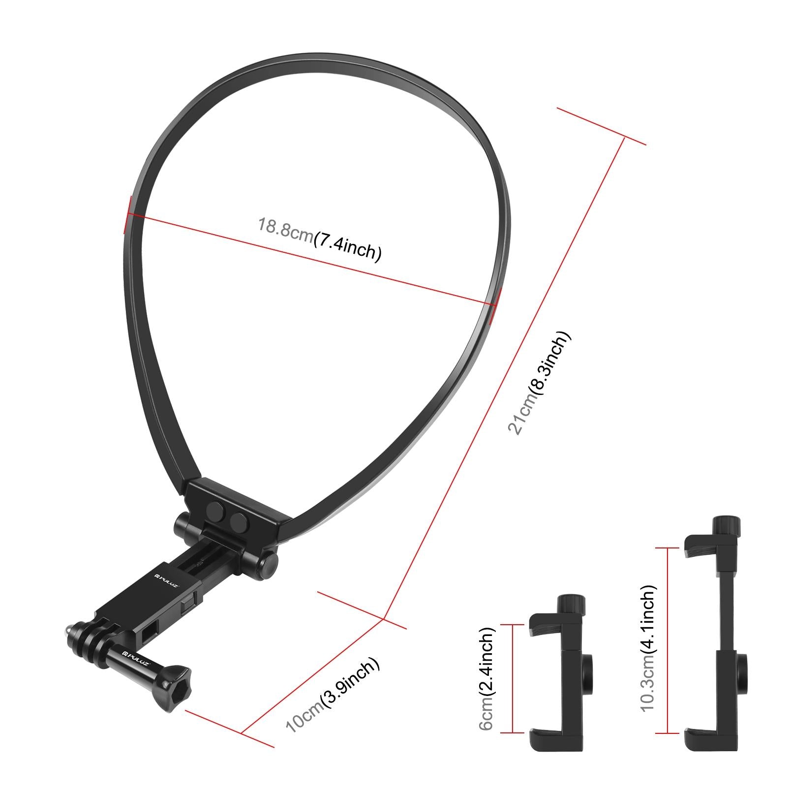 Flexible Neck Mount For Gopro And Smartphones - Adjustable-1915196495628472321