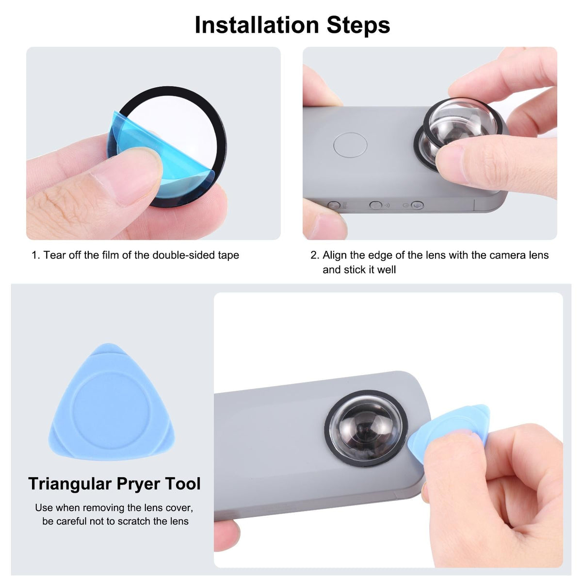 Ricoh Theta Sc2 / S / V Lens Guard Protective Cover Kit-1962691920417394692