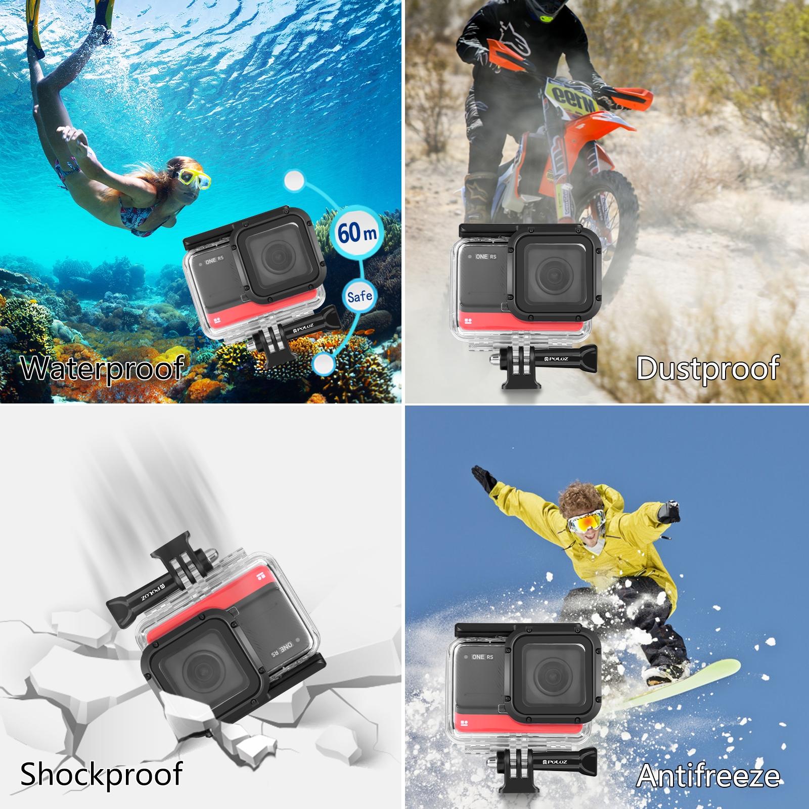 Waterproof 60M Diving Case For Insta360 One R 4K Camera-1915196603535331333