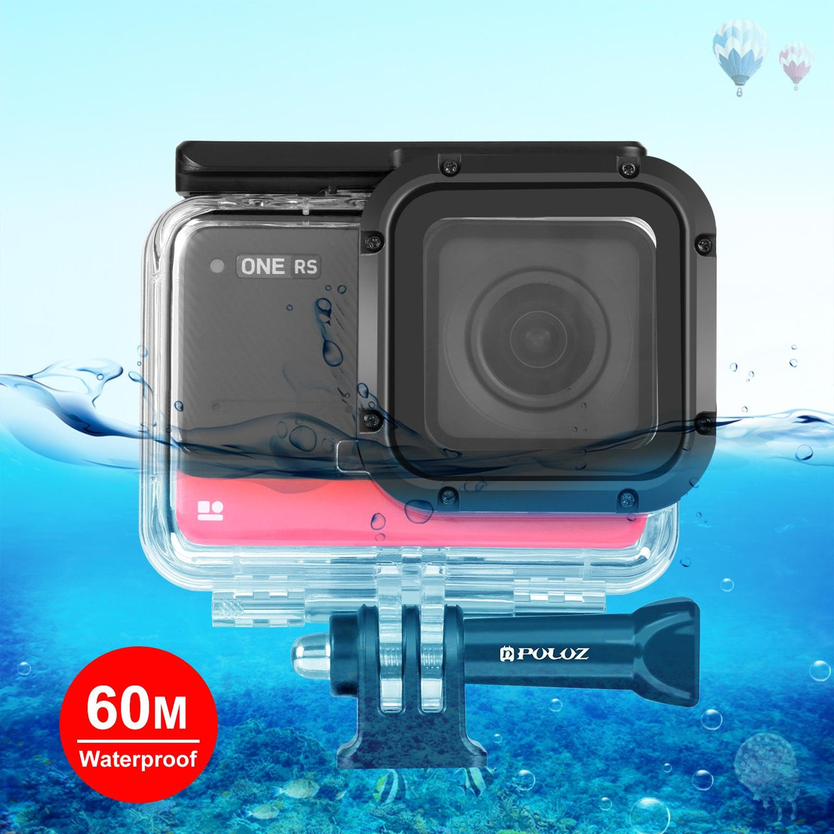 Waterproof 60M Diving Case For Insta360 One R 4K Camera-1915196603535331335