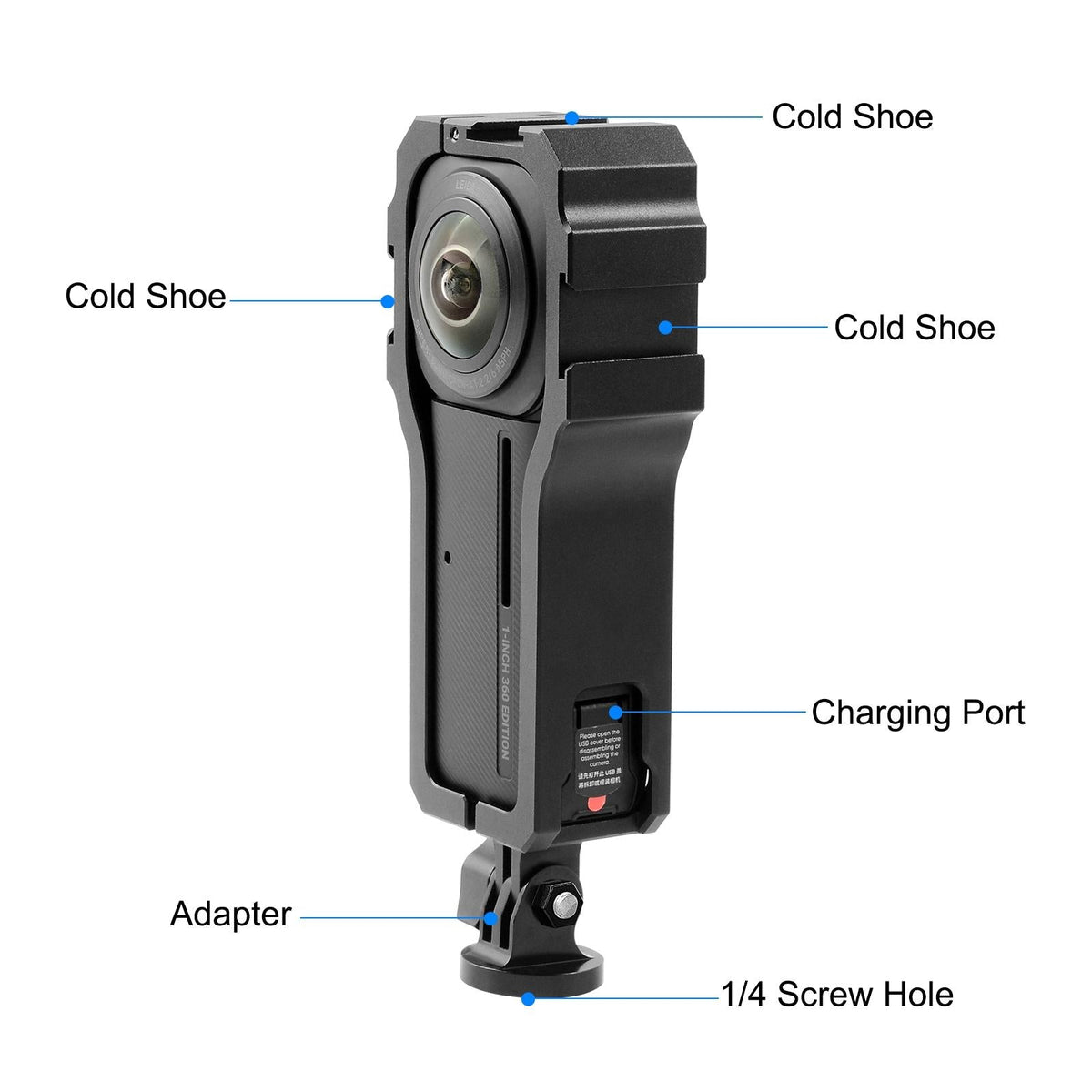 Insta360 One R 1 Rig Housing With Cold Shoe-1915196485541171202