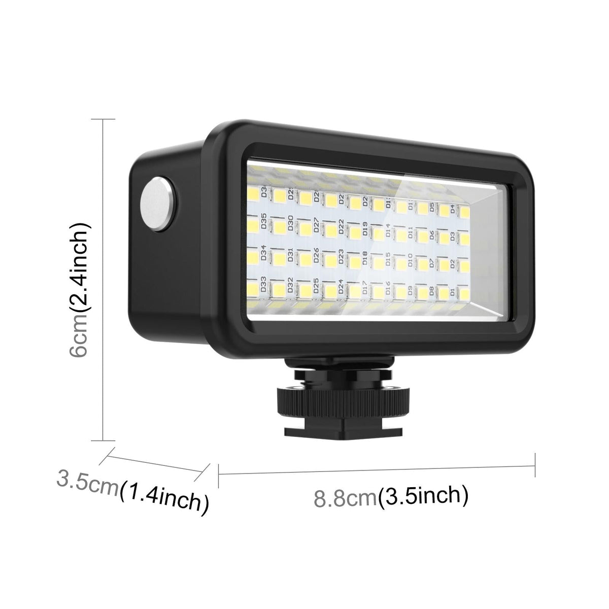 40M Waterproof Diving Fill Light For Camera And Studio - 40 Leds-1922443417154097153