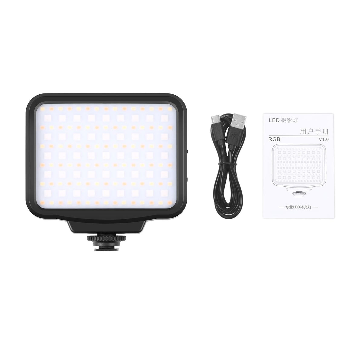 Handheld On-Camera Led Light With 2500-9900K & Rgb Fill For Photography-1915197559790505993