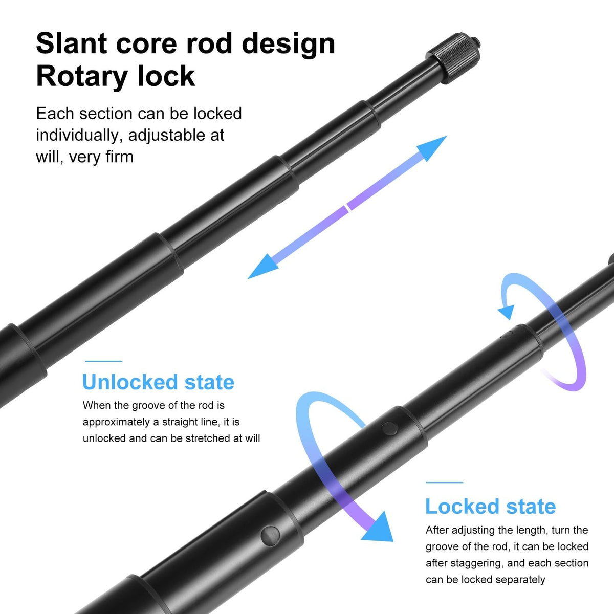 3M Metal Selfie Stick For Insta360 One Rs X2-X4-1915196719231012869