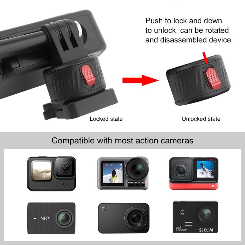 Universal Action Camera Mount Adapter - Compact And Versatile-1915196791360458757
