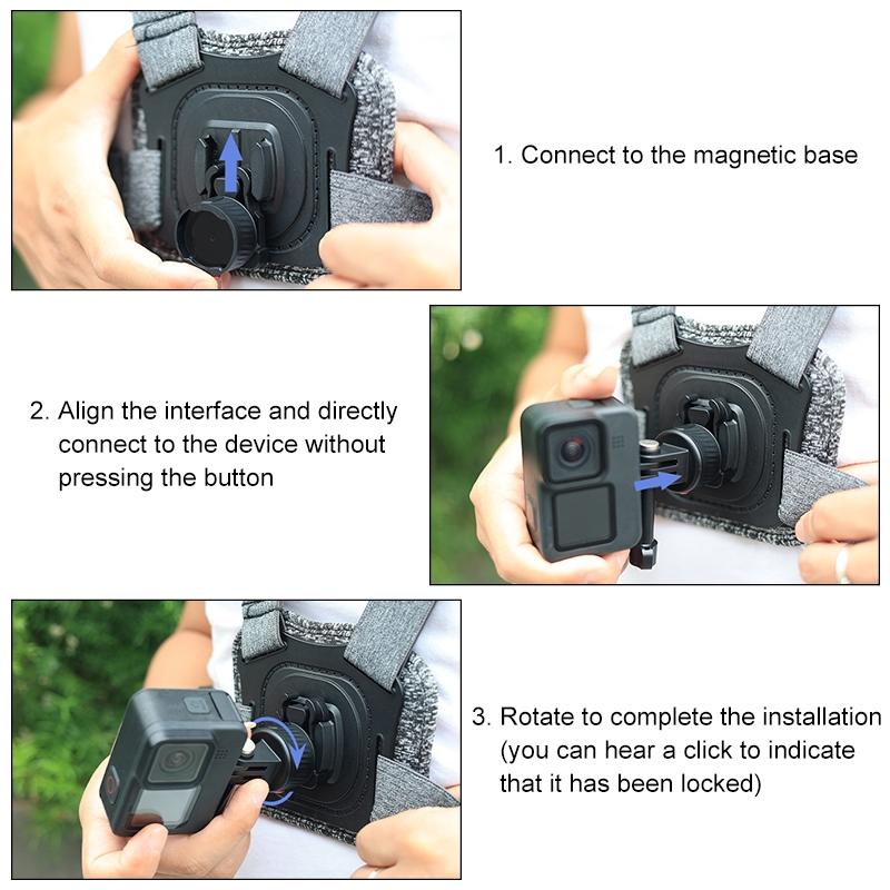 Universal Action Camera Mount Adapter - Compact And Versatile-1915196791360458758