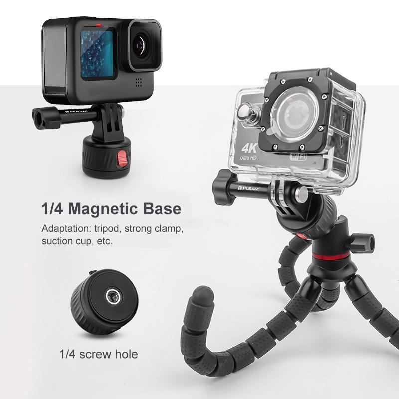 Magnetic Base Action Camera Adapter - 1 / 4 Inch-1915196487365693442