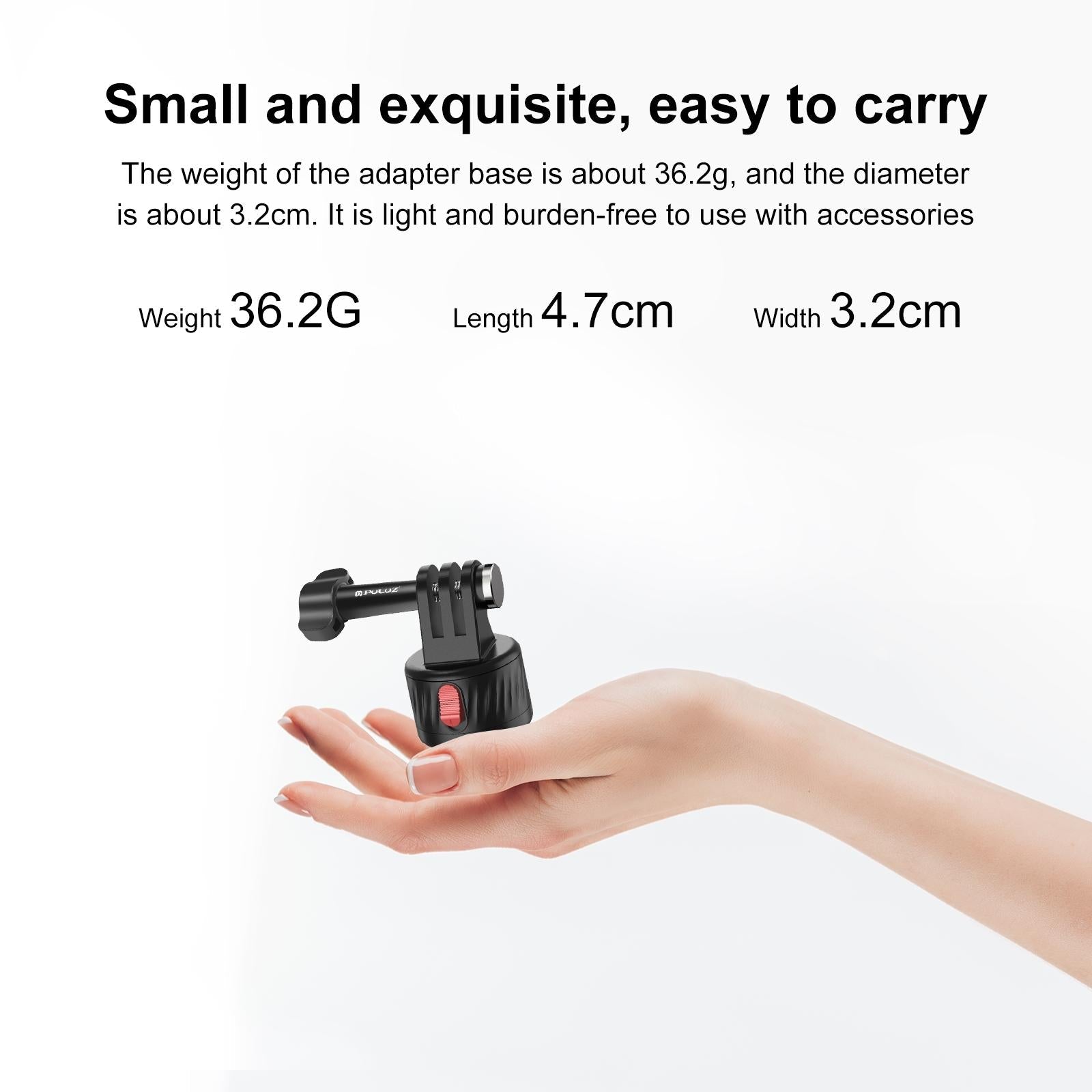 Magnetic Base Action Camera Adapter - 1 / 4 Inch-1915196487365693444