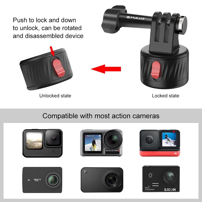 Magnetic Base Action Camera Adapter - 1 / 4 Inch-1915196487365693445