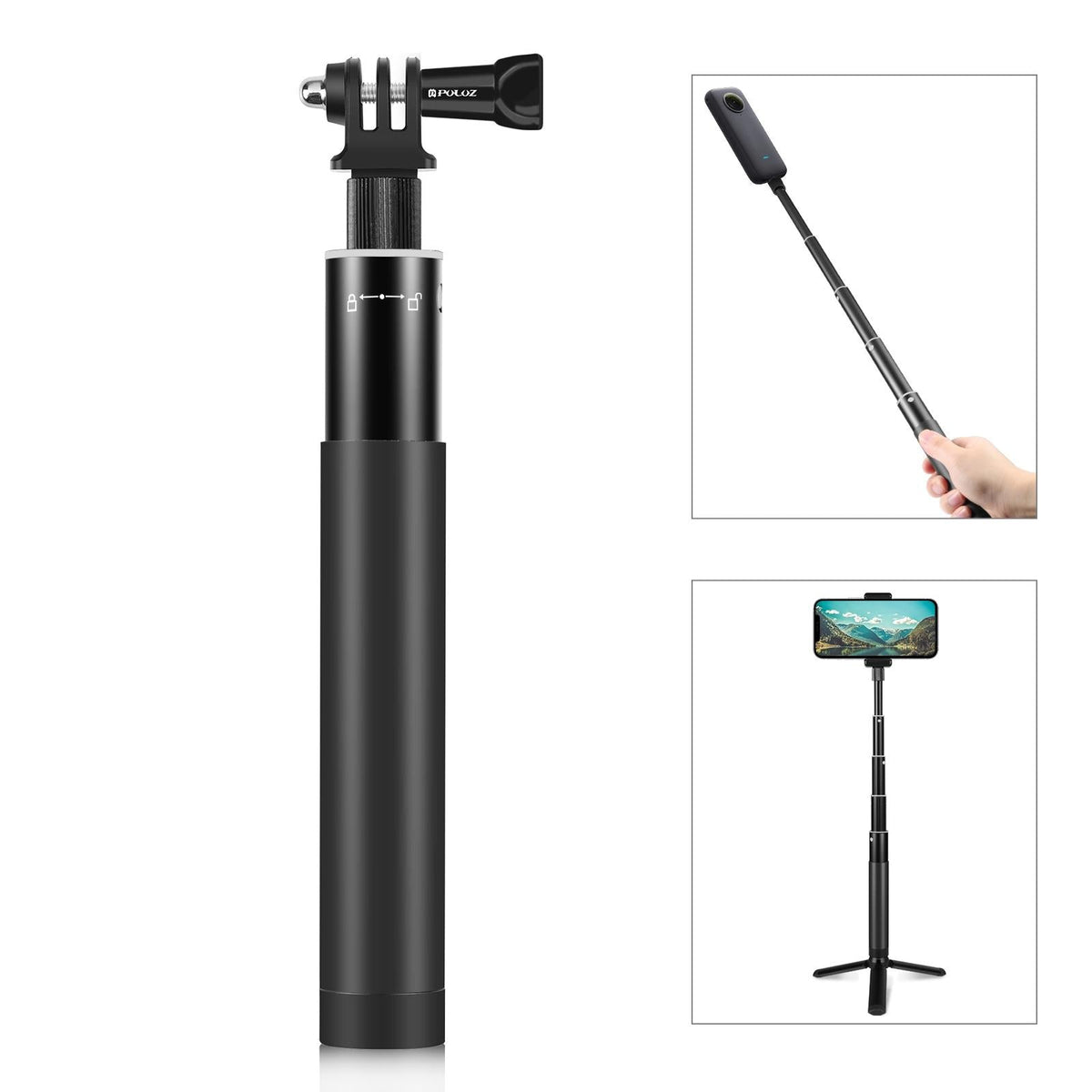 70Cm Selfie Stick With Invisible Adapter For Insta360 One X2 / X3-1915197543415943168
