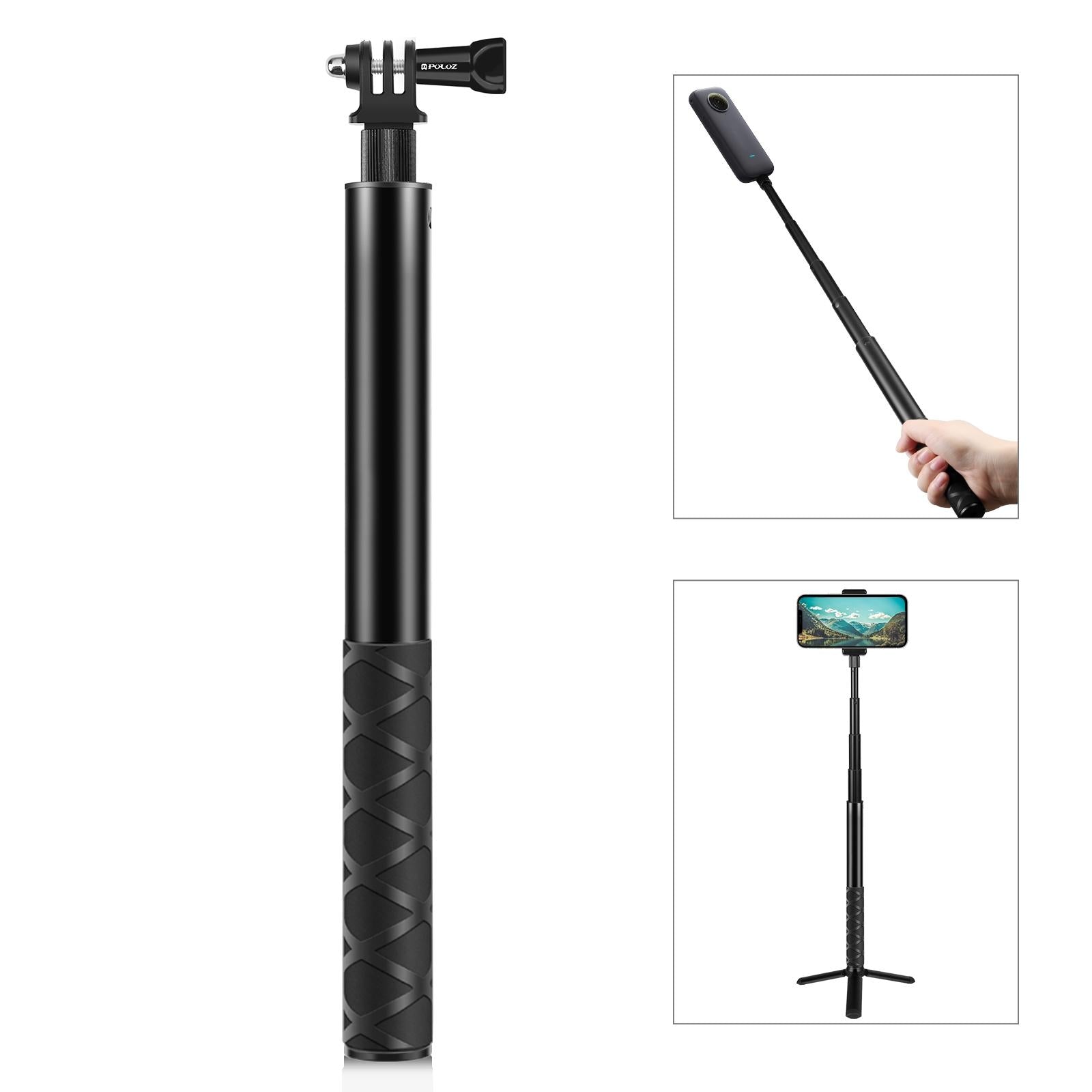 110Cm Metal Selfie Stick Monopod For Insta360 One Rs X2 X3 X4-1915197665214337032