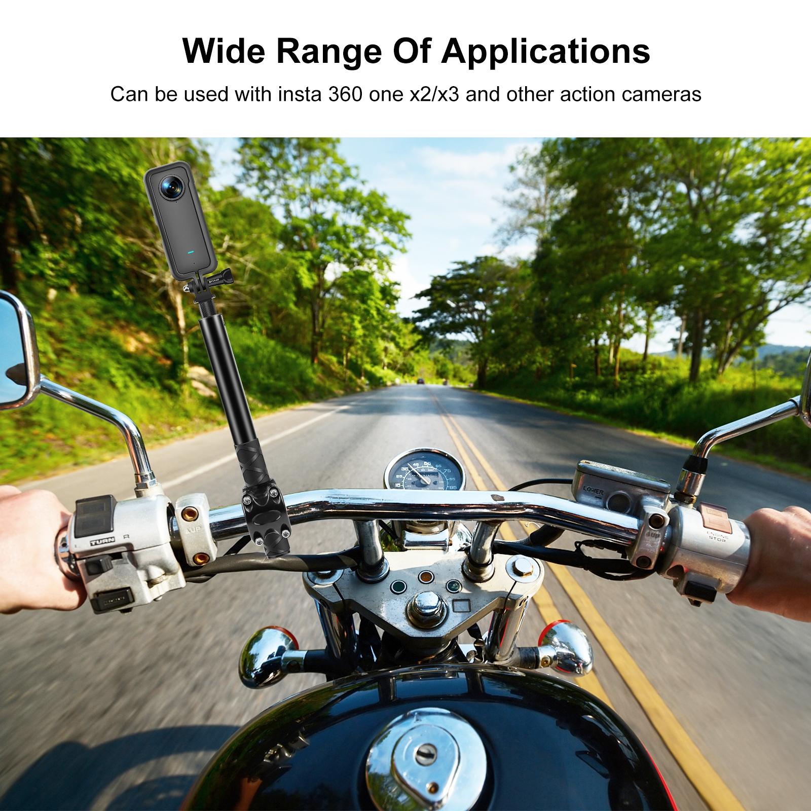 Handlebar Mount Camera Bracket With Monopod Stand For Bikes-1915197200971993096