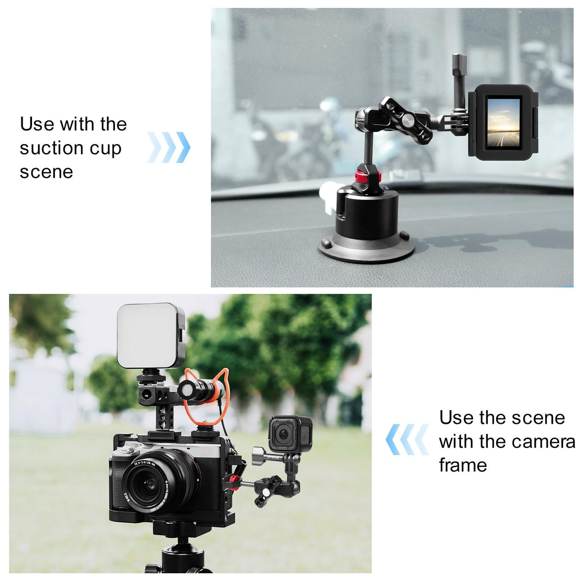 Versatile Aluminum Magic Arm Mount - Black-1915196719386202118