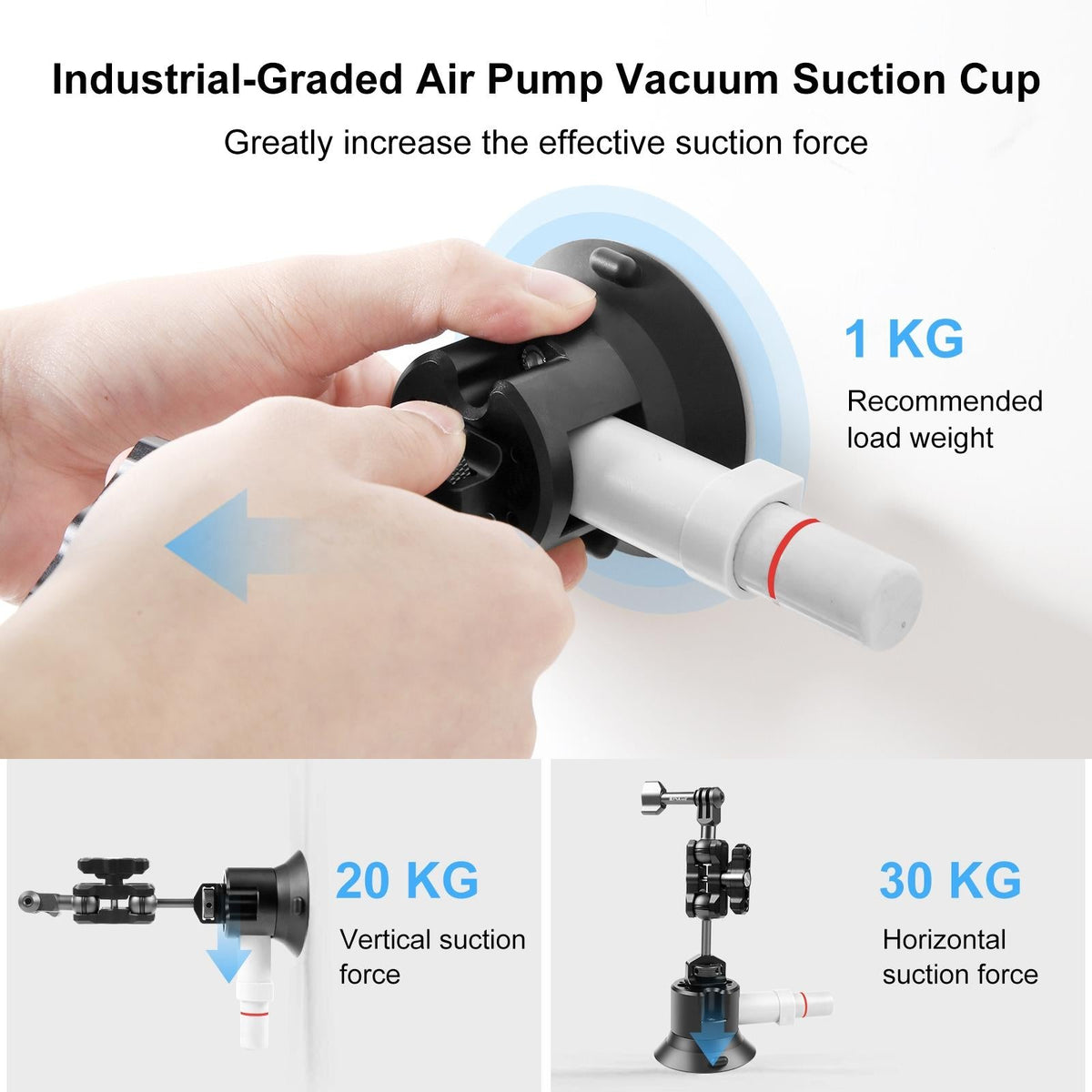 Aluminum Magic Arm With Suction Cup Mount-1915196769042567171