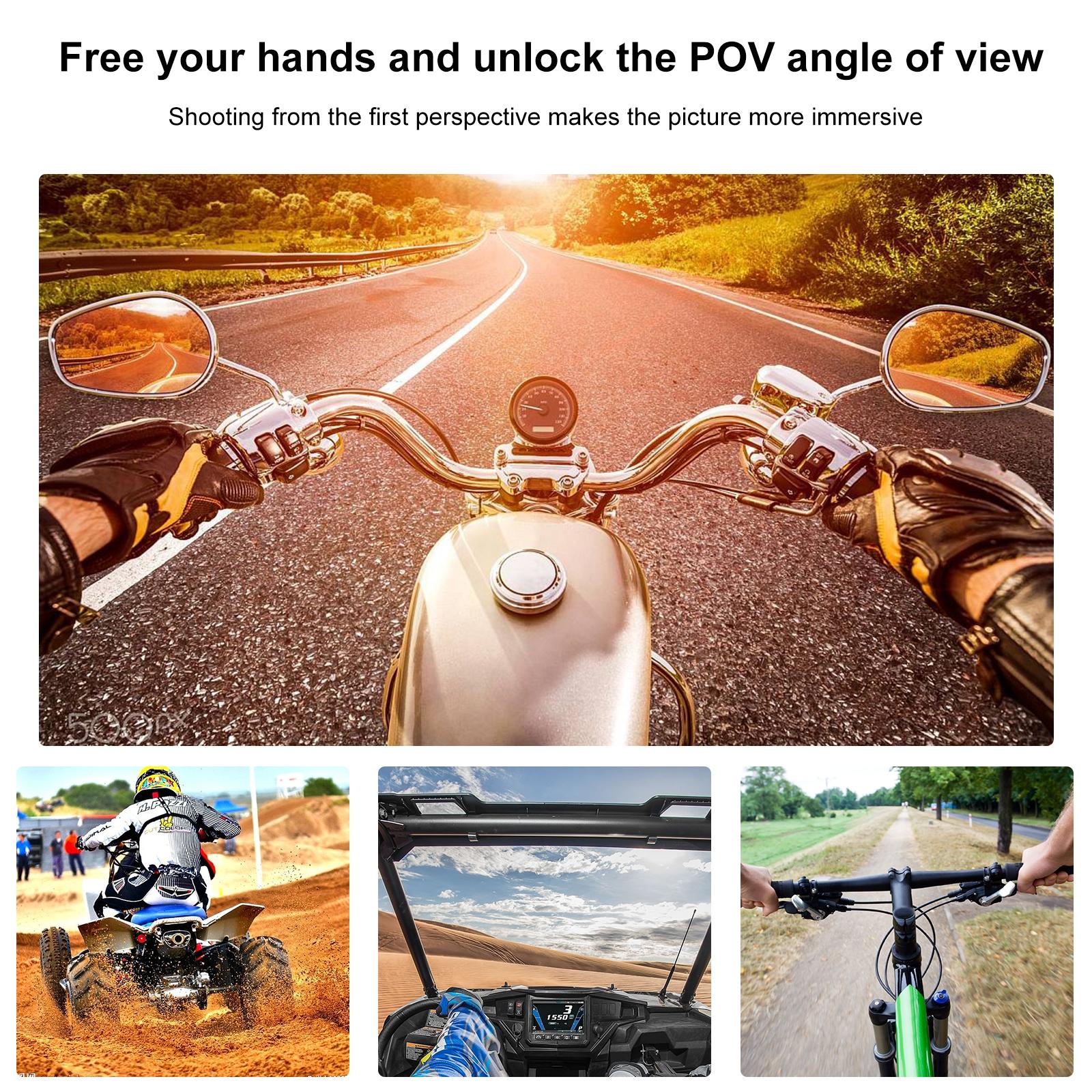 Motorcycle Helmet Chin Mount For Bending Action Camera-1915196799346413574
