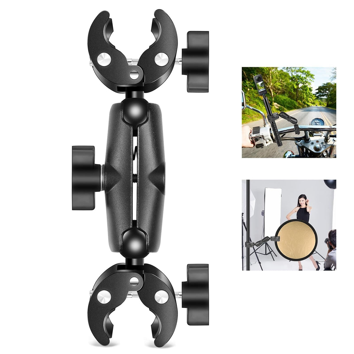 Dualheads Crab Clamp Handlebar Mount For Action Cameras-1915196505841602560