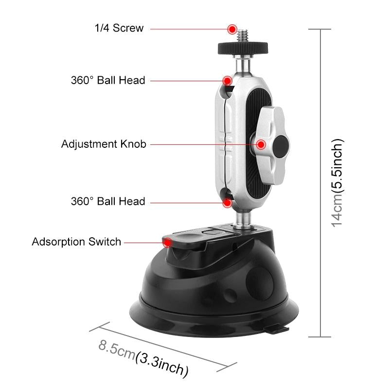 Universal Car Phone Mount With Suction Cup Arm-1915198056710672385