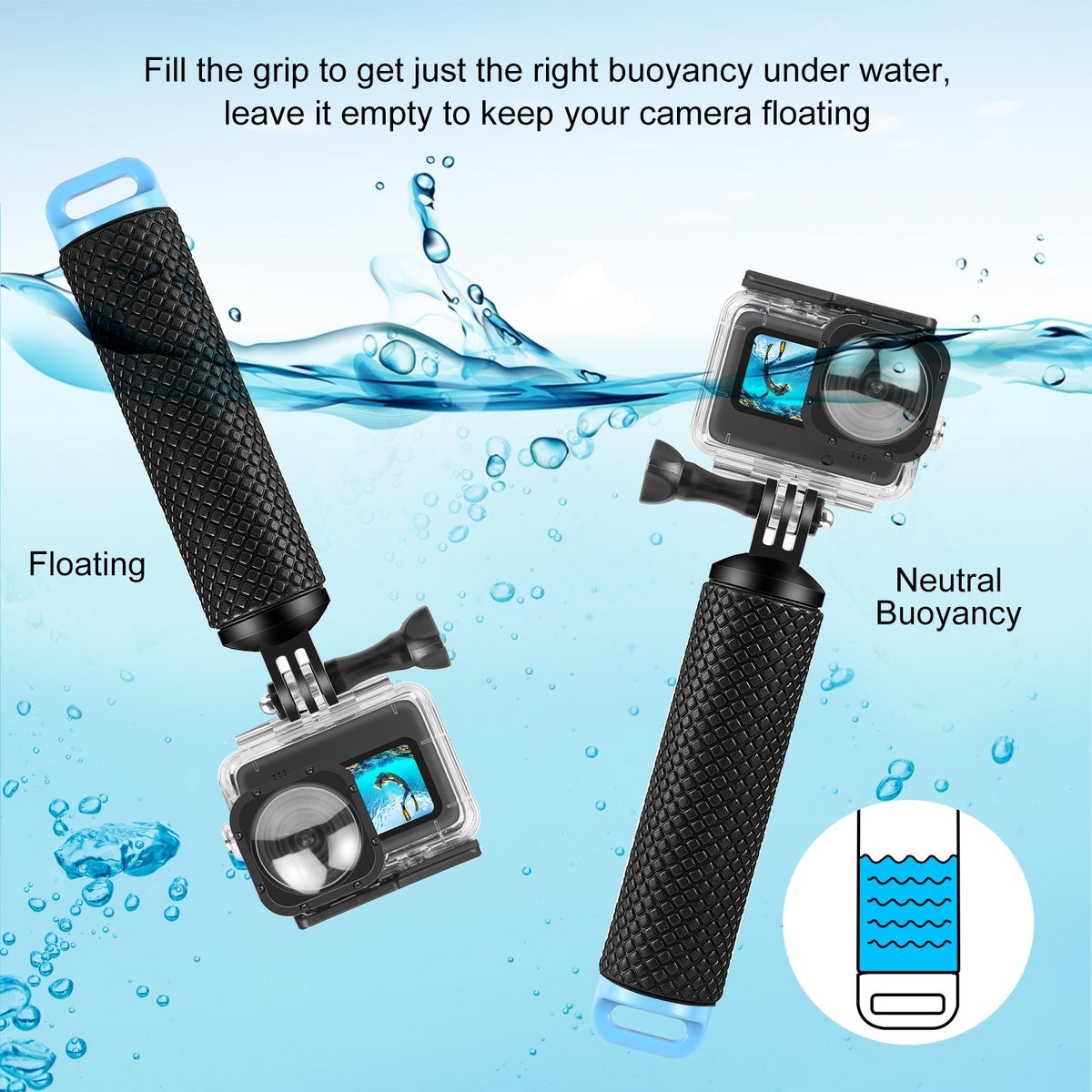 Action Camera Floating Handle Grip-1922443410078306307