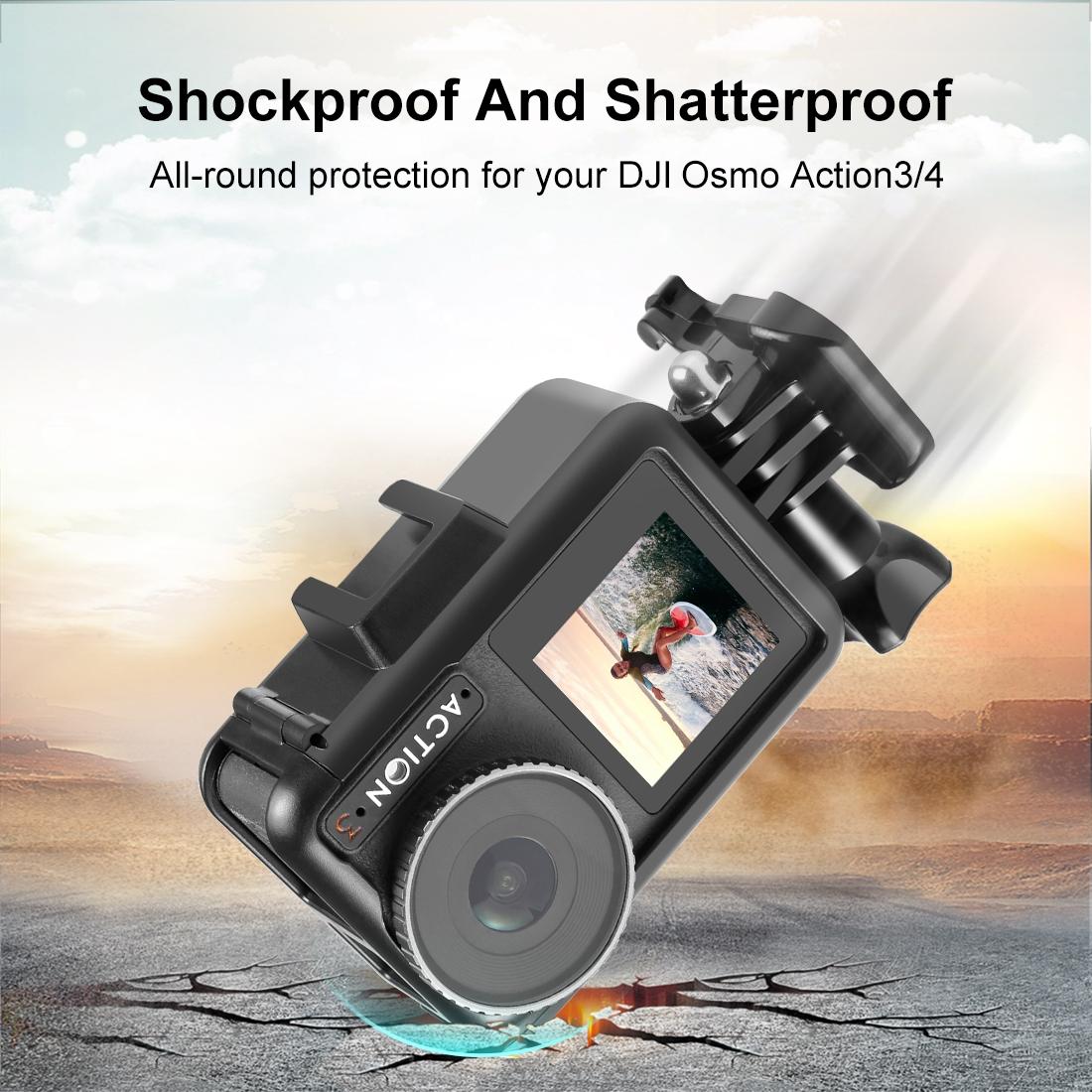 Plastic Cage With Cold Shoes For Dji Action Camera-1915196745676099589