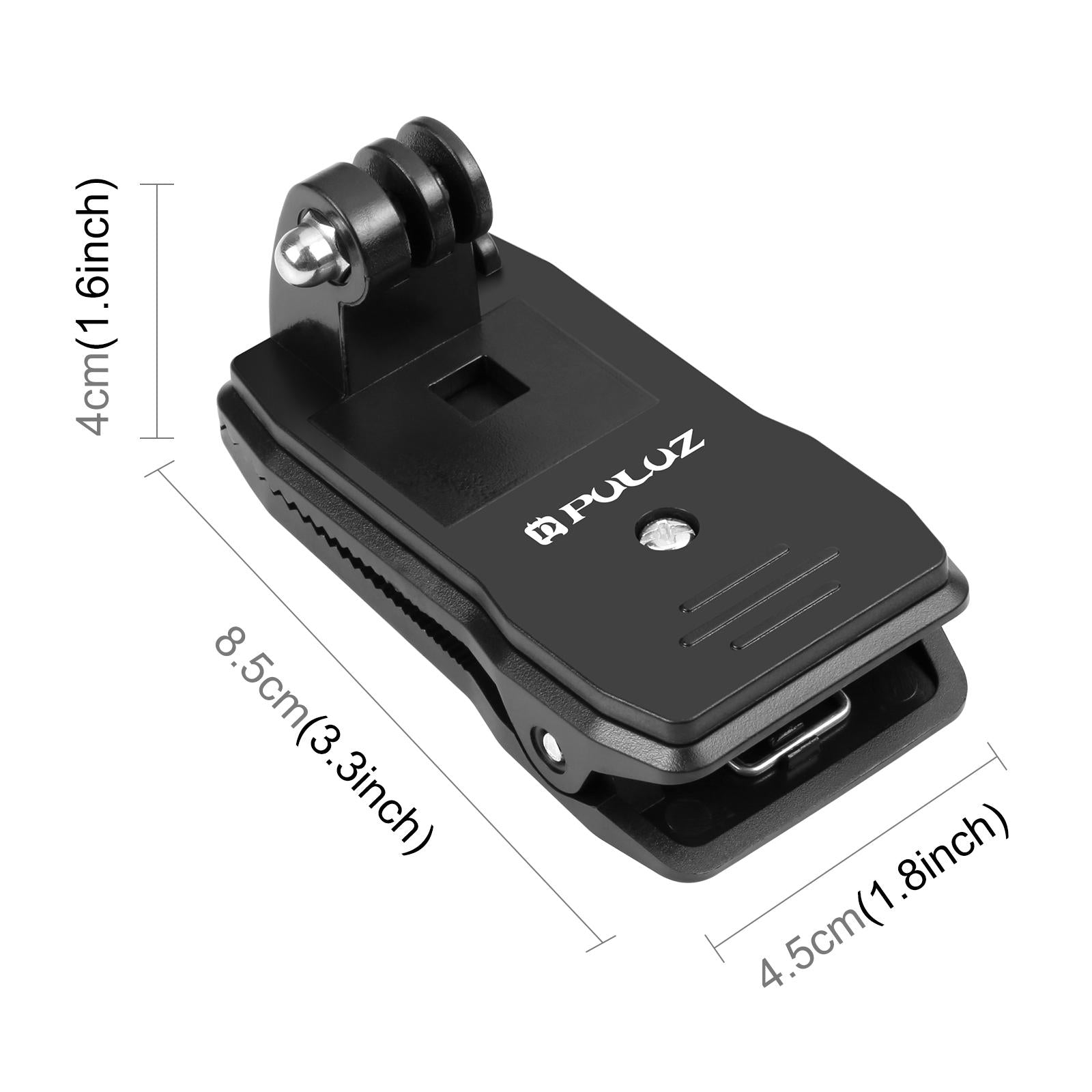 360 Degree Rotating Backpack Hat Mount With Phone Clamp Kit-1915197533559328769