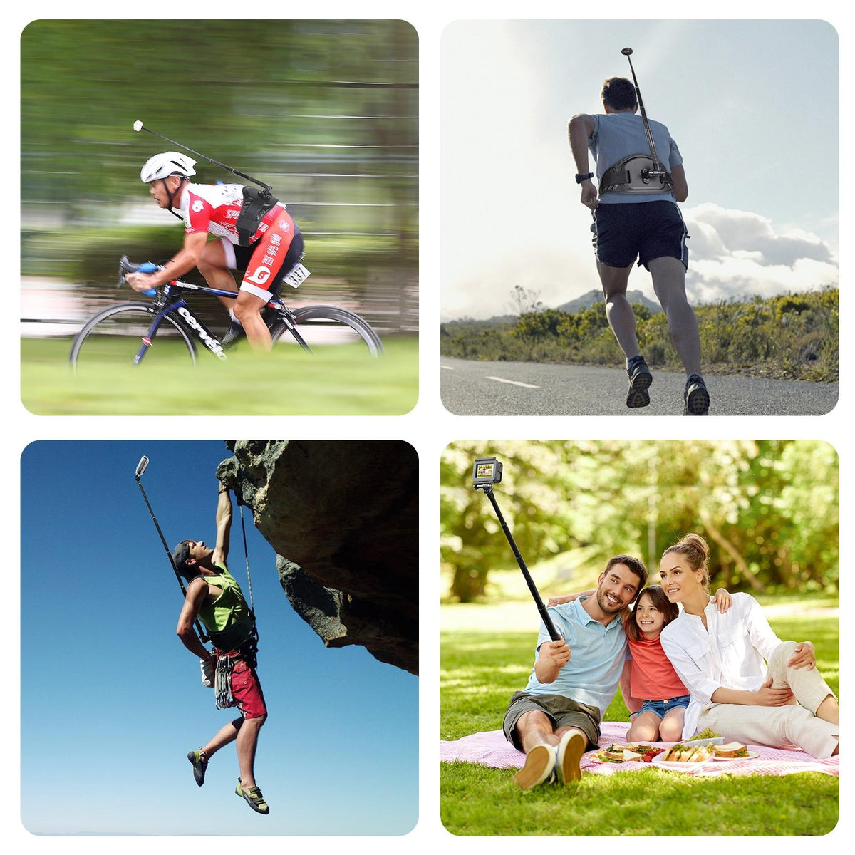 Universal Waist Belt Mount For Action Cameras-1915197187097235461