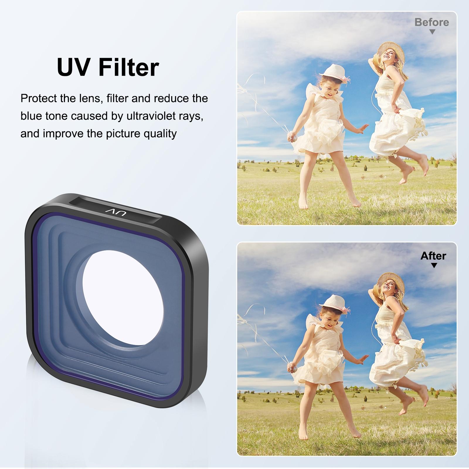 Gopro Action Camera Lens Filter - Compatible With Hero12 / 11 / 10 / 9-1915197724861534213