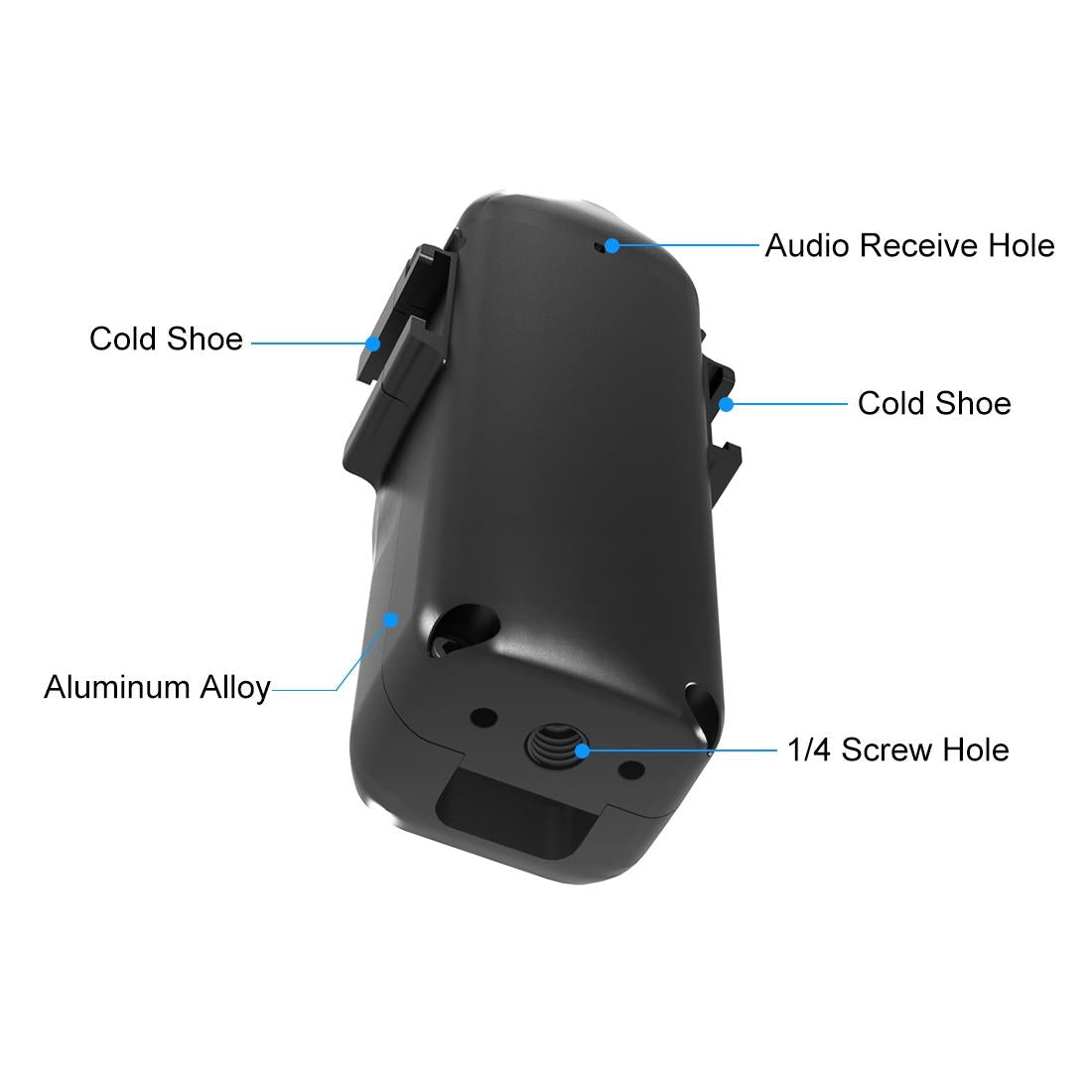 Dual Cold Shoe Adapter Bracket For Dji Pocket 3 Cage-1915196734259204101