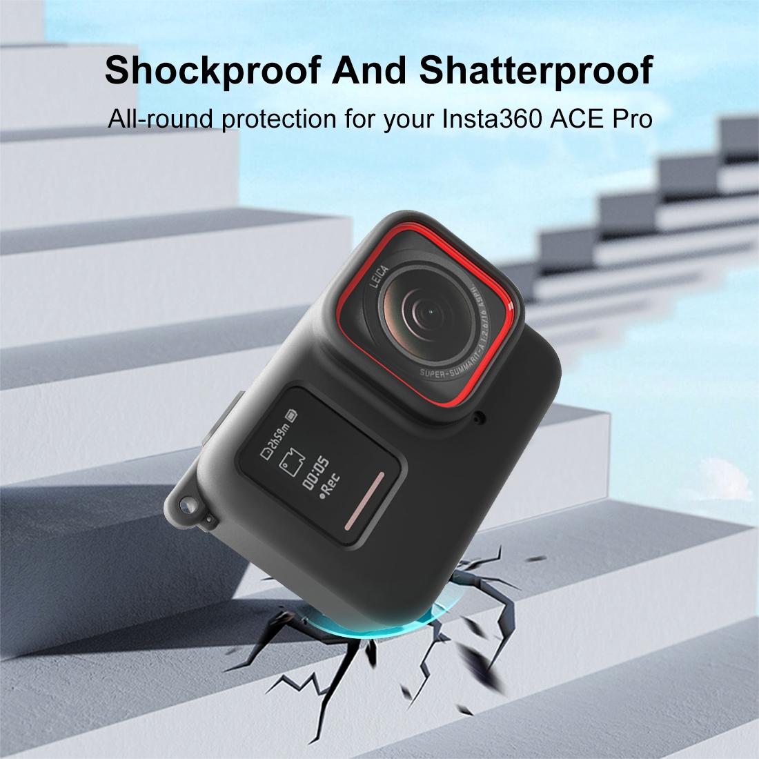 Silicone Protective Case With Lens Cap For Insta360 Ace Pro-1915196741850894342