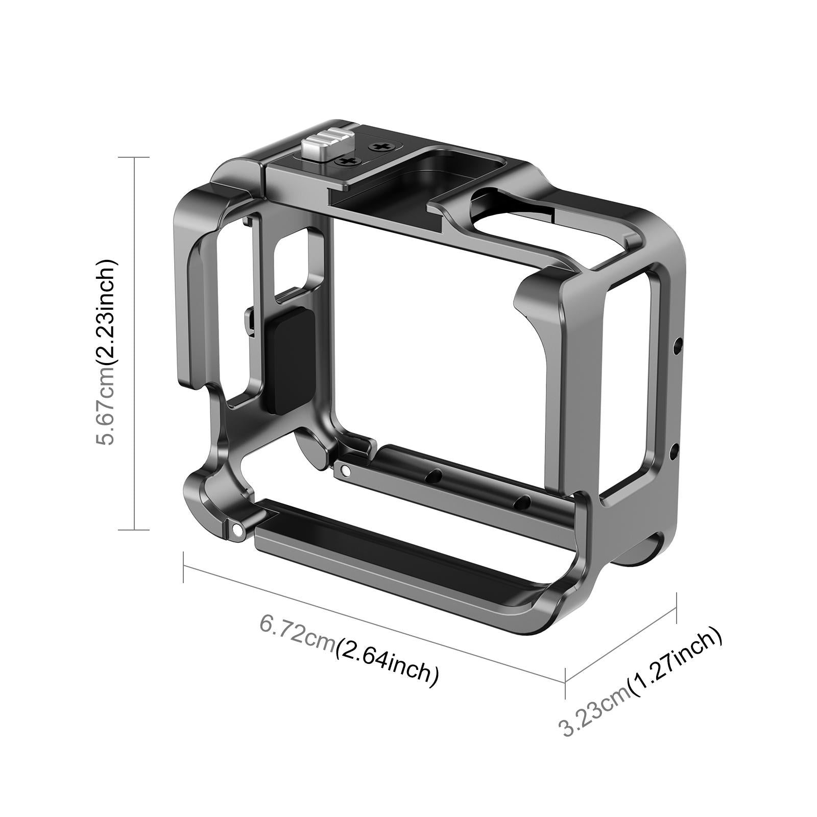 Aluminum Alloy Protective Frame For Insta360 Go 3 Camera With Battery Case-1915196708355182594