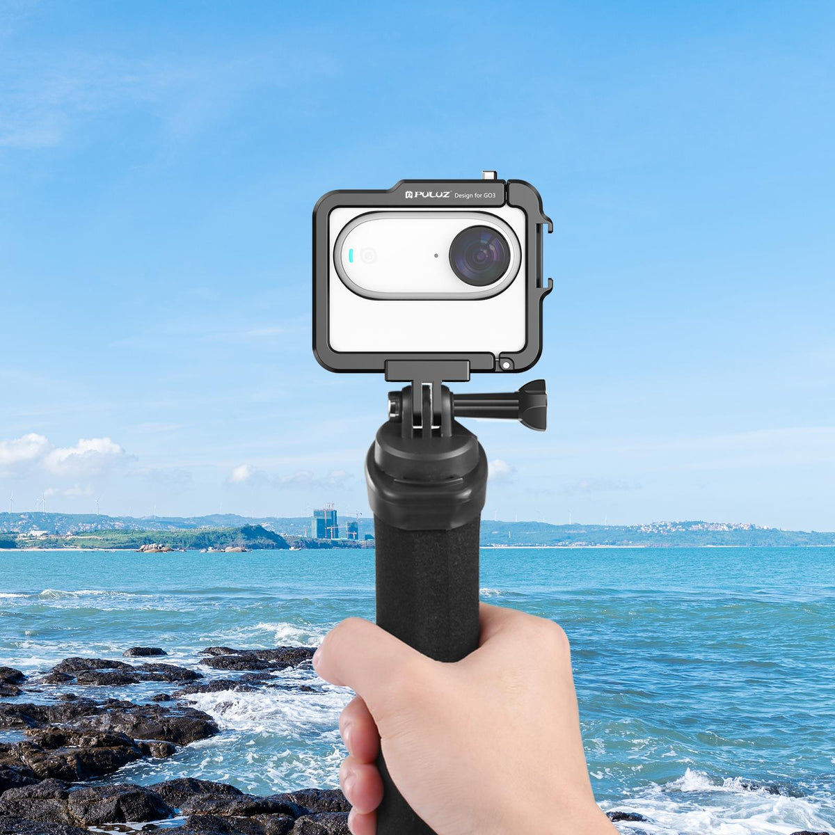 Aluminum Alloy Protective Frame For Insta360 Go 3 Camera With Battery Case-1915196708355182601