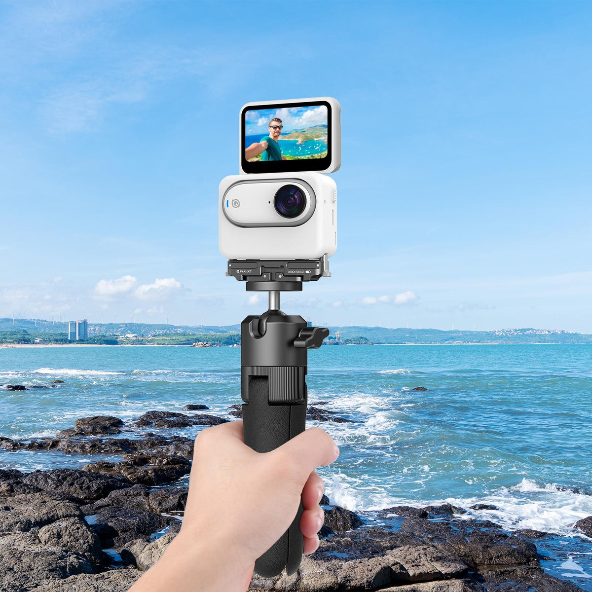 Aluminum Alloy Quick Release Base For Insta360 Go3 - Magnetic Mount-1915196724276760585