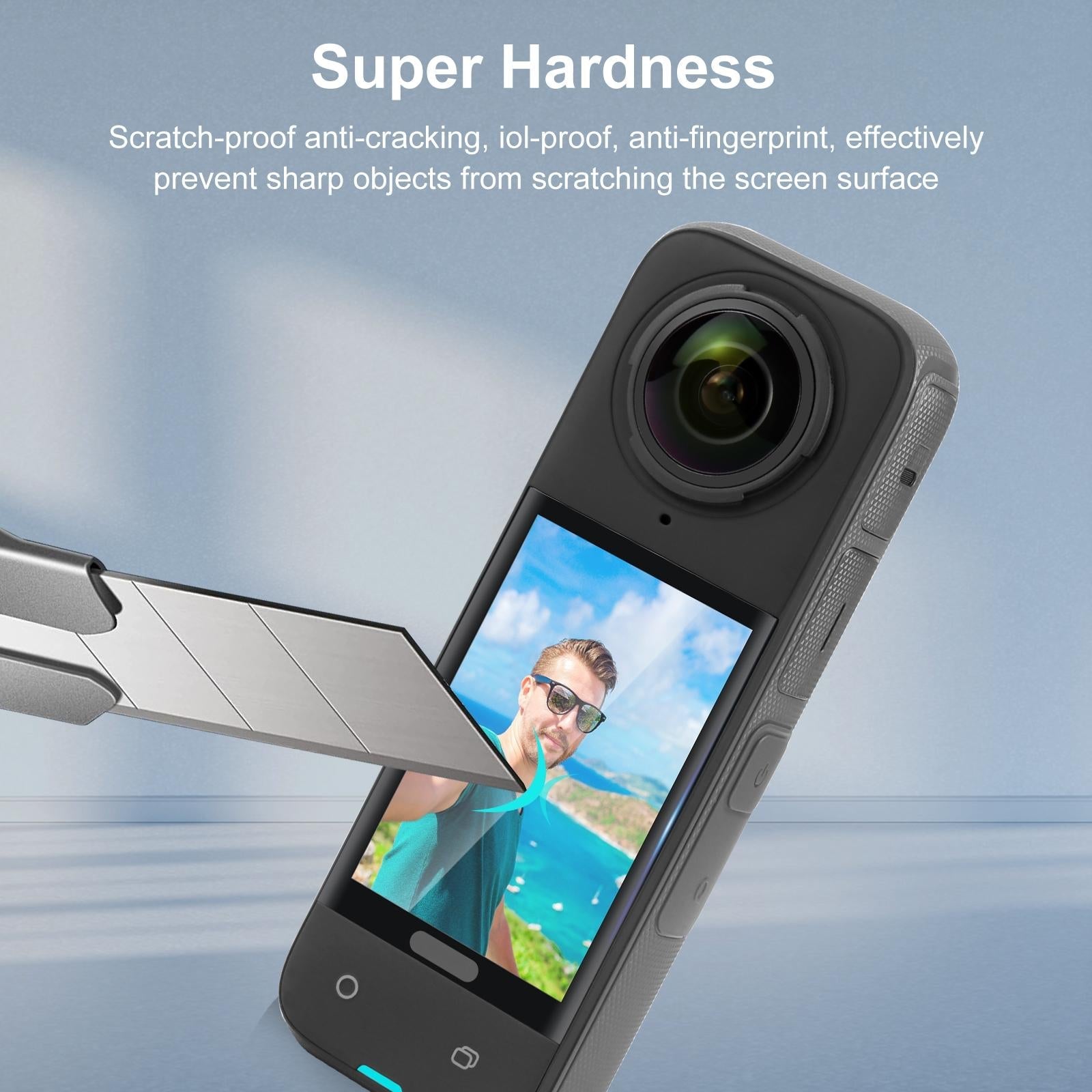 Curved Hd Tempered Glass Screen Protector For Insta360 X4 - 9H 2.5D-1915196606530064387