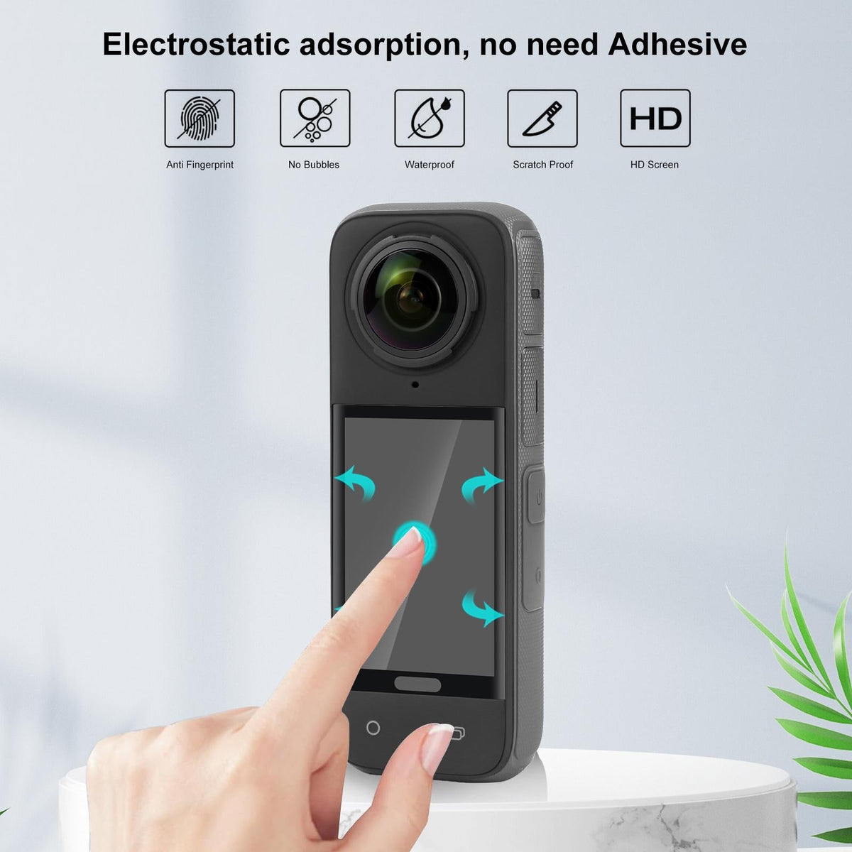 Curved Hd Tempered Glass Screen Protector For Insta360 X4 - 9H 2.5D-1915196606530064388