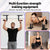 Everfit 2Pcs/Set Pull Up Bar Portable Foldable Dip Station Multi Gym 120kg Home Power Station Black
