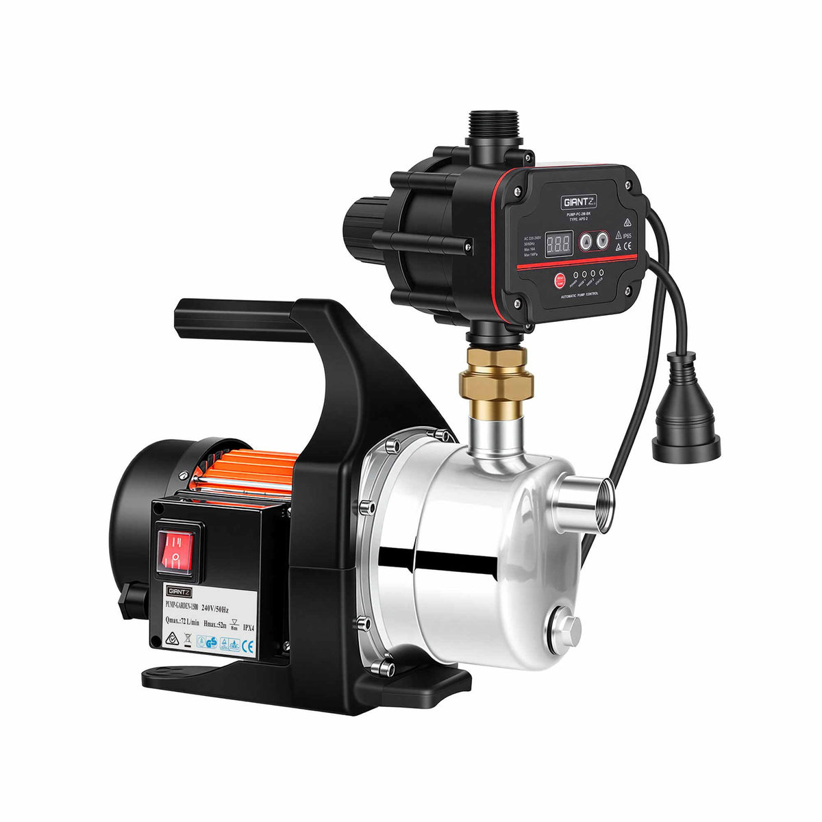 Giantz Garden Water Pump Auto Controller Tank Rain Farm Irrigation 1500W Max.